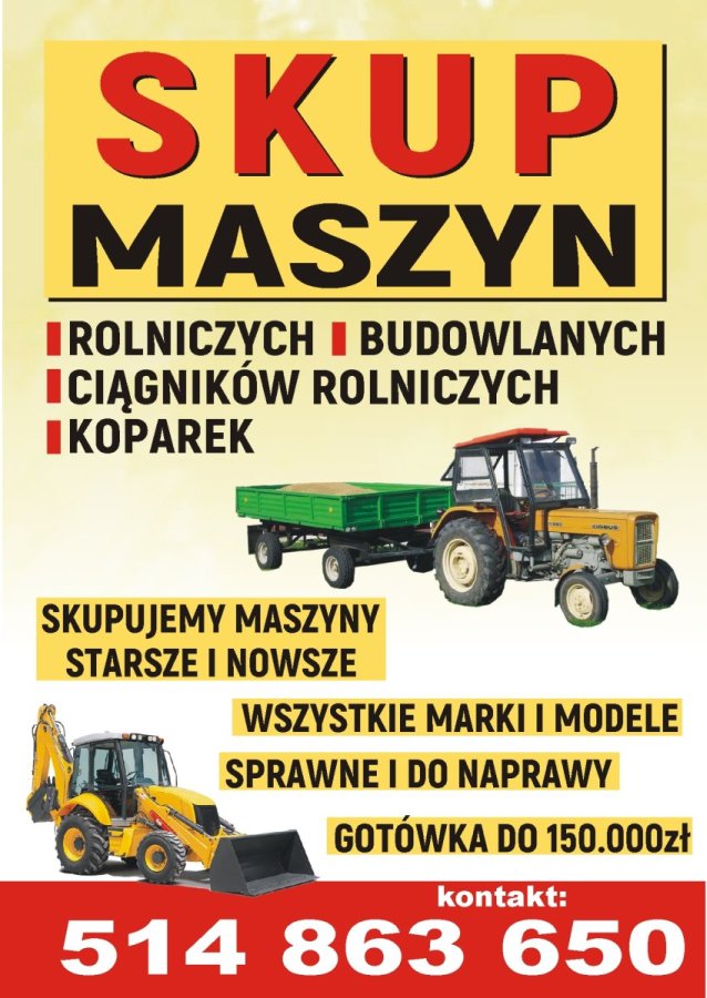 skup maszyn budowlanych
